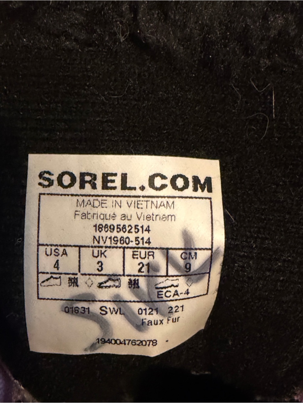Sorel Snow Commander Toddler Boots Kids Size 4 Purple Gumdrop Winter - Picture 8 of 10